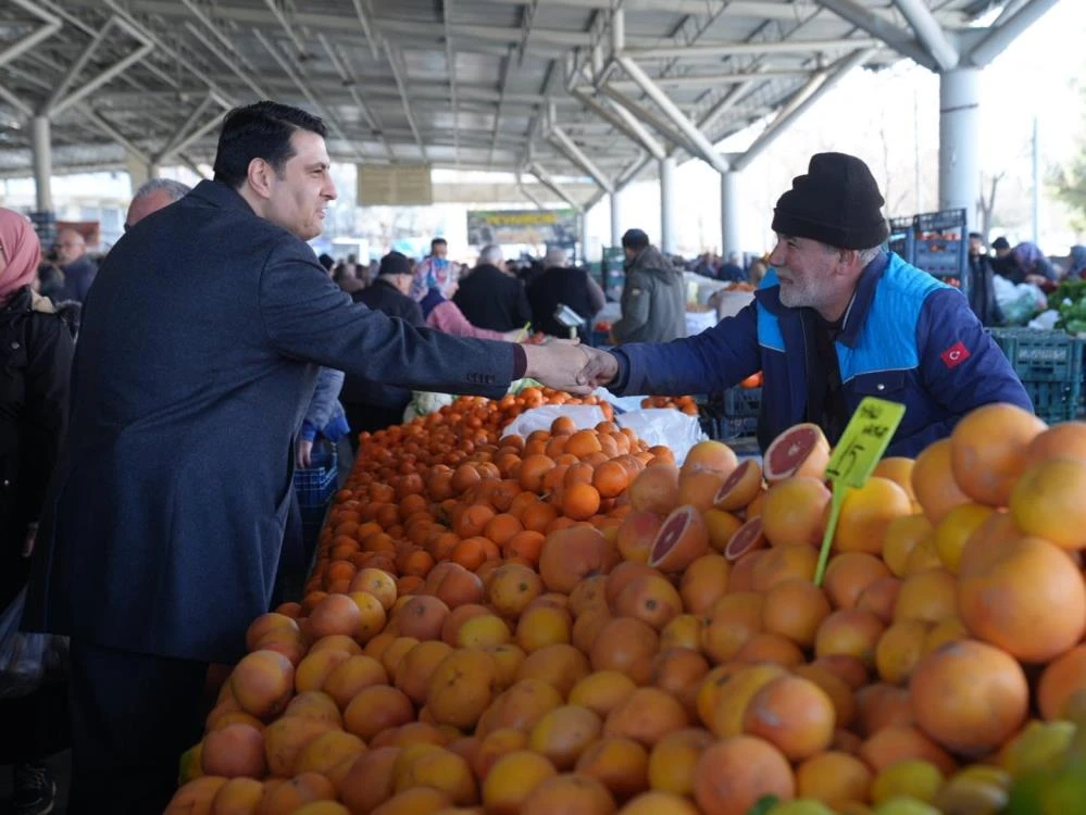 Başkan Yılmaz’dan pazar yerlerine ziyaret