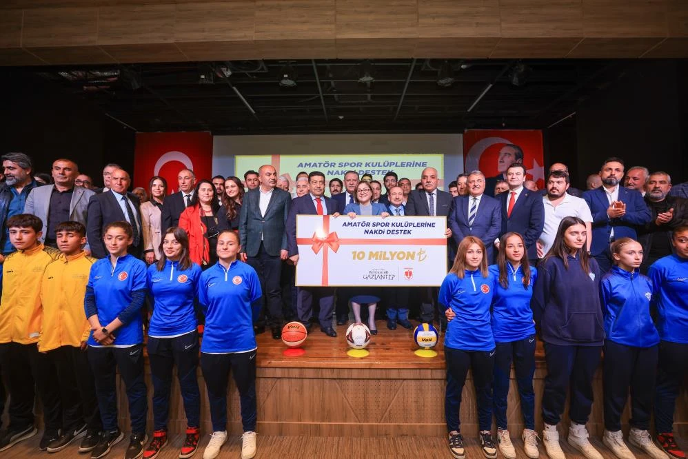 Gaziantep Büyükşehir'den amatör spor kulüplerine 10 milyon TL nakdi destek