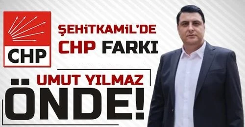 Gaziantep’in Şehirtkamil İlçesinde CHP adayı Umut Yılmaz seçimi önde götürüyor… 