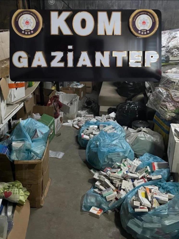 Gaziantep'te 105 bin 757 adet sahte ilaç ele geçirildi