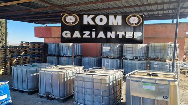 Gaziantep'te 15 bin litre kaçak akaryakıt ele geçirildi