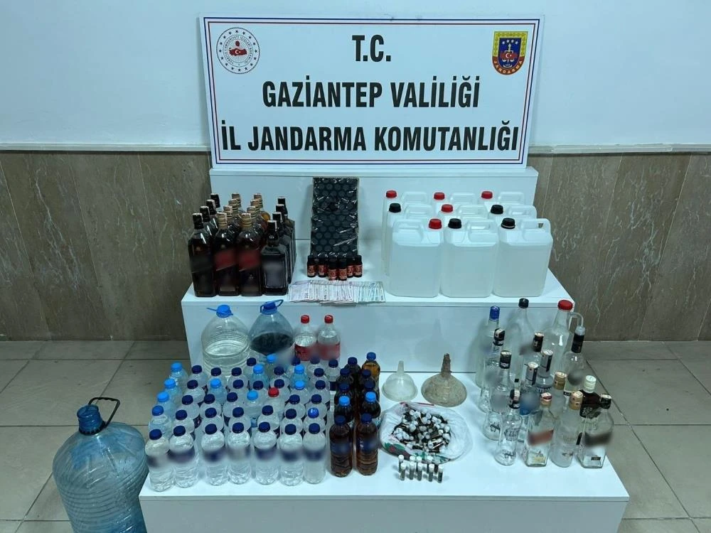 Gaziantep'te sahte alkol operasyonu: 1 gözaltı