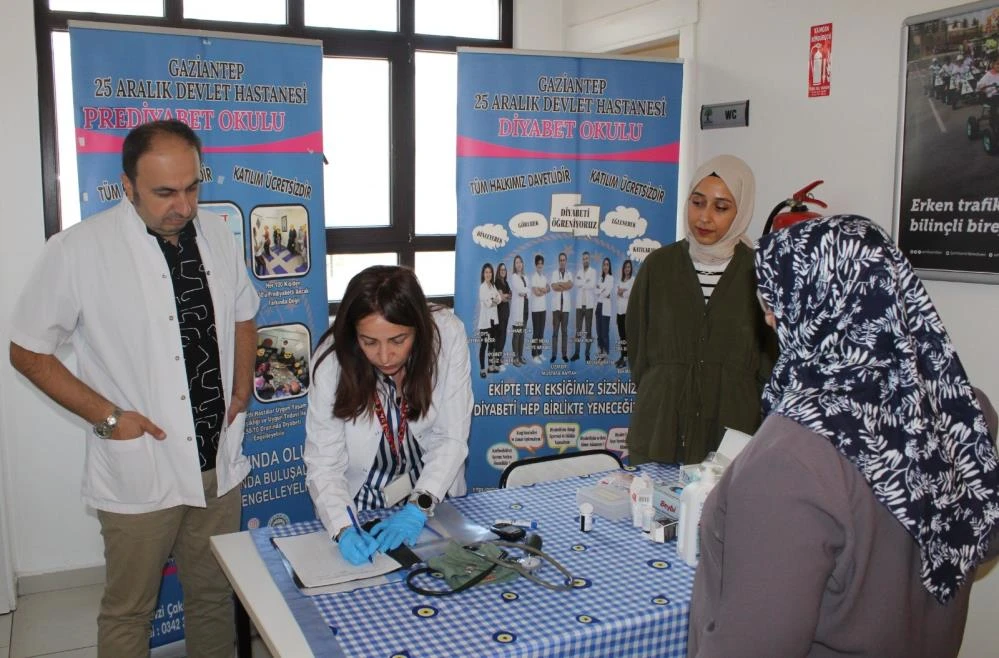 Şehitkamil’de diyabetle mücadelede farkındalık etkinliği