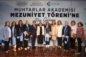 Gaziantep'te &quot;Muhtarlar Akademisi&quot; mezuniyet töreni düzenlendi