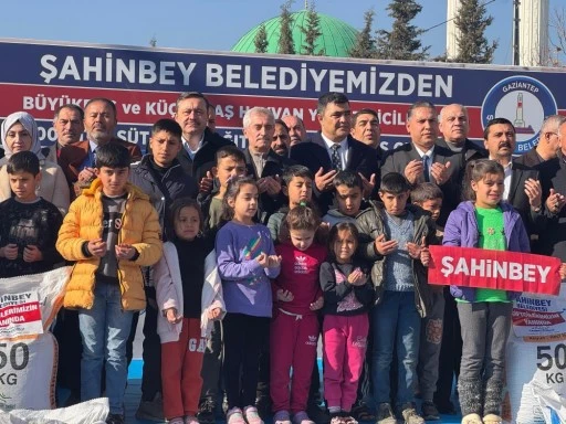 Şahinbey Belediyesinden besicilere 7 bin ton yem desteği