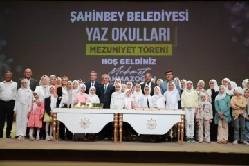 Şahinbey'de yaz okulu mezuniyet töreni düzenlendi